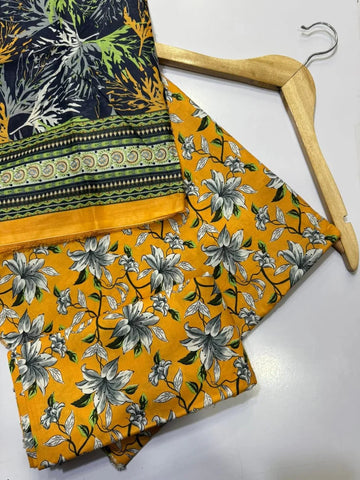 Bin Saeed Printed Lawn Unstitched 3 Piece Suit - K21