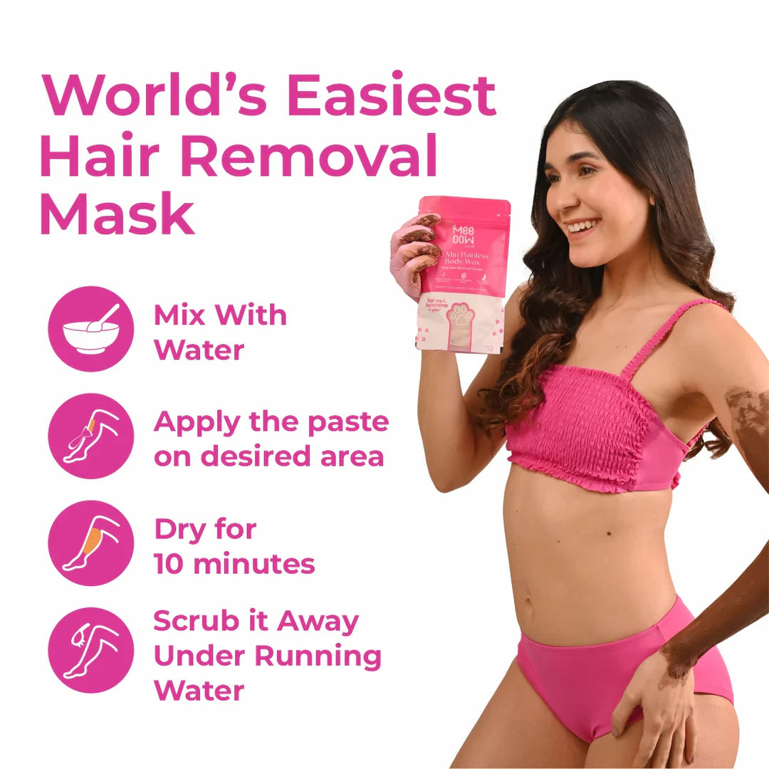 MEOW BODY HAIR REMOVAL WAX POWDER - BUY 1 GET 1 FREE