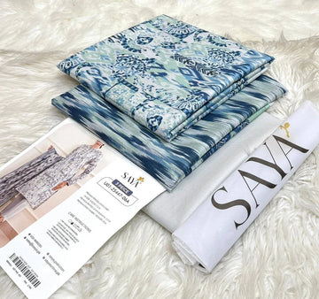 Saya Printed Lawn Unstitched 3 Piece Suit - K41